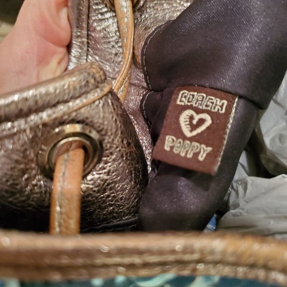 Limited Edition Coach Poppy Blue Sequin Backpack Bag 16916 - Picture 4 of 16